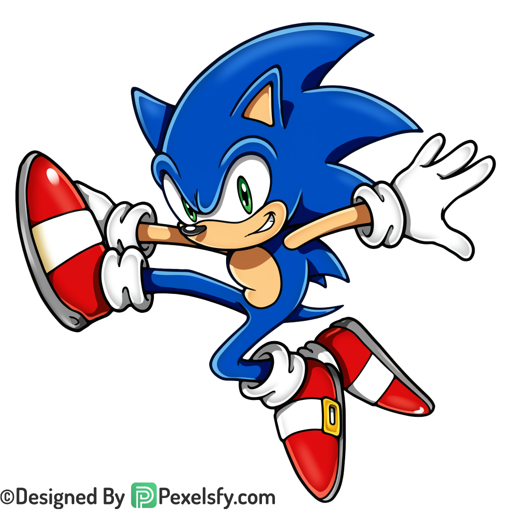 Digital Render Sonic PNG Transparent Background, sonic