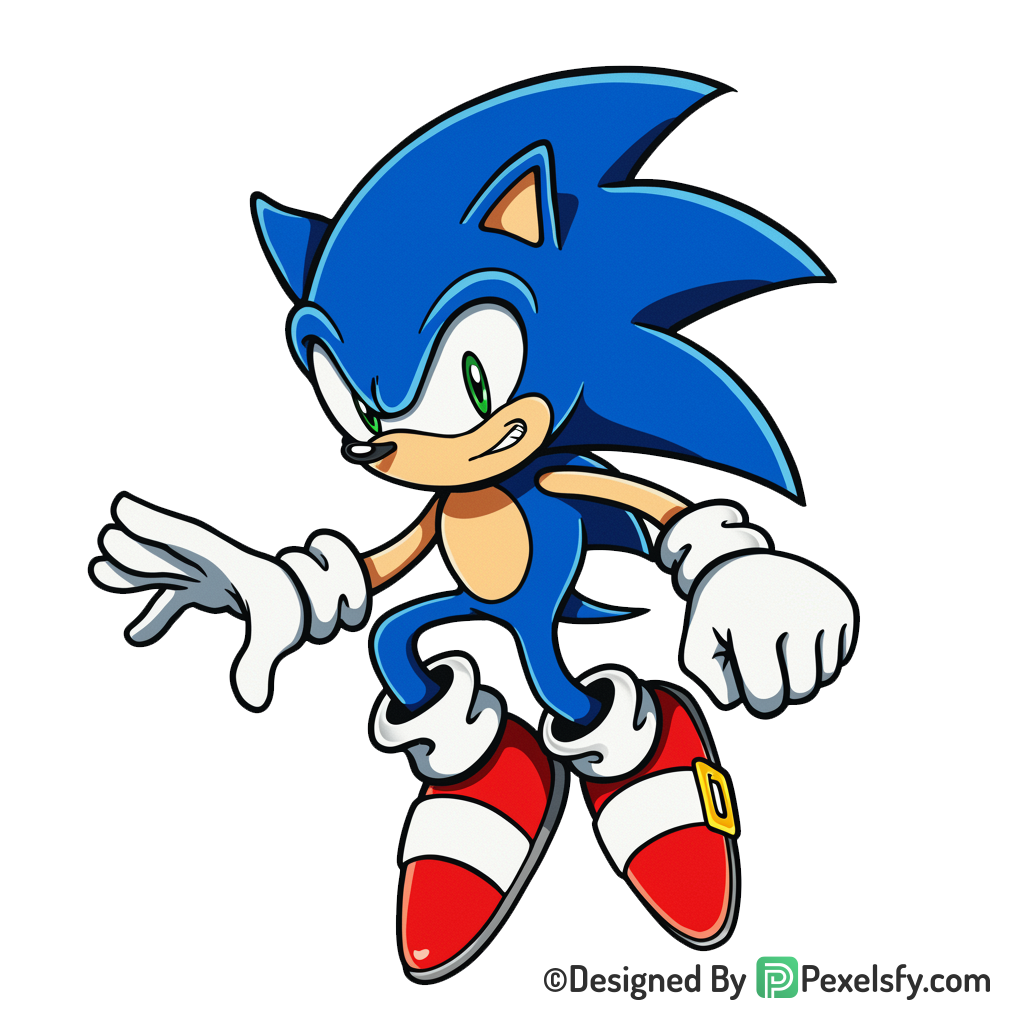 Sega Official Sonic PNG Transparent Background, sonic