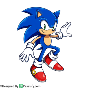 Cool Sonic PNG Transparent Background, sonic clipart,