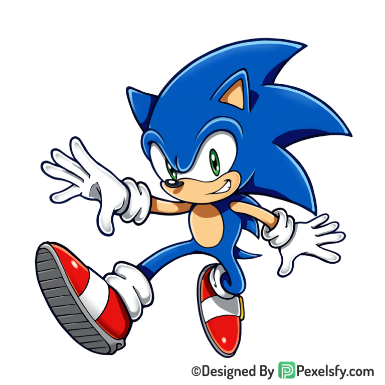 Original Design Sonic PNG Transparent Background, sonic
