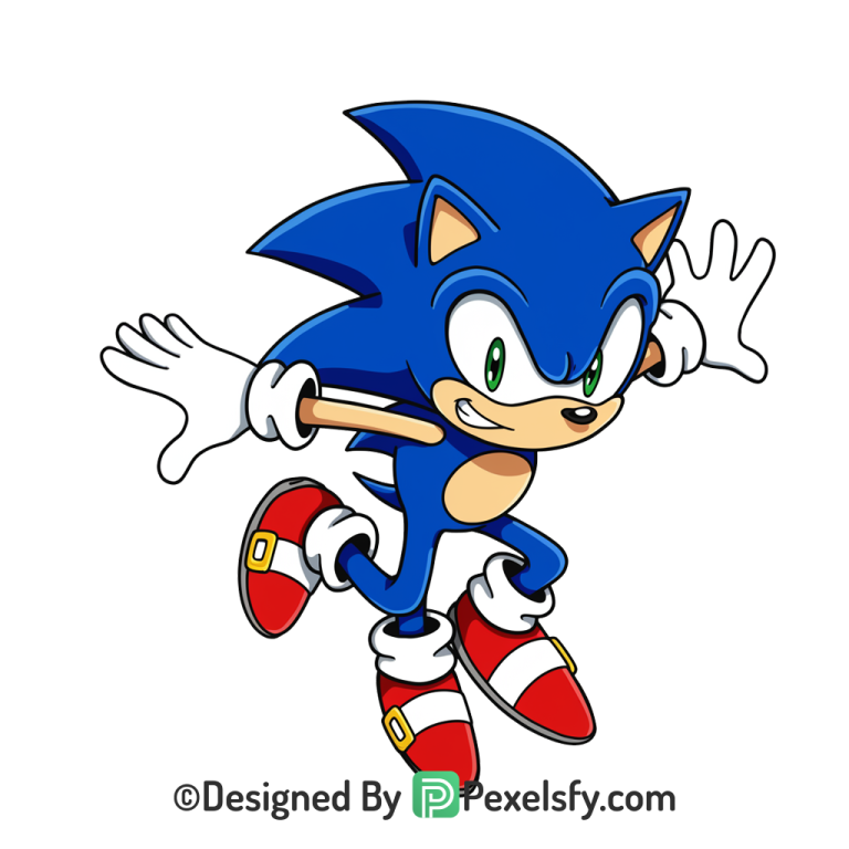 Character of Sonic PNG Transparent Background, sonic