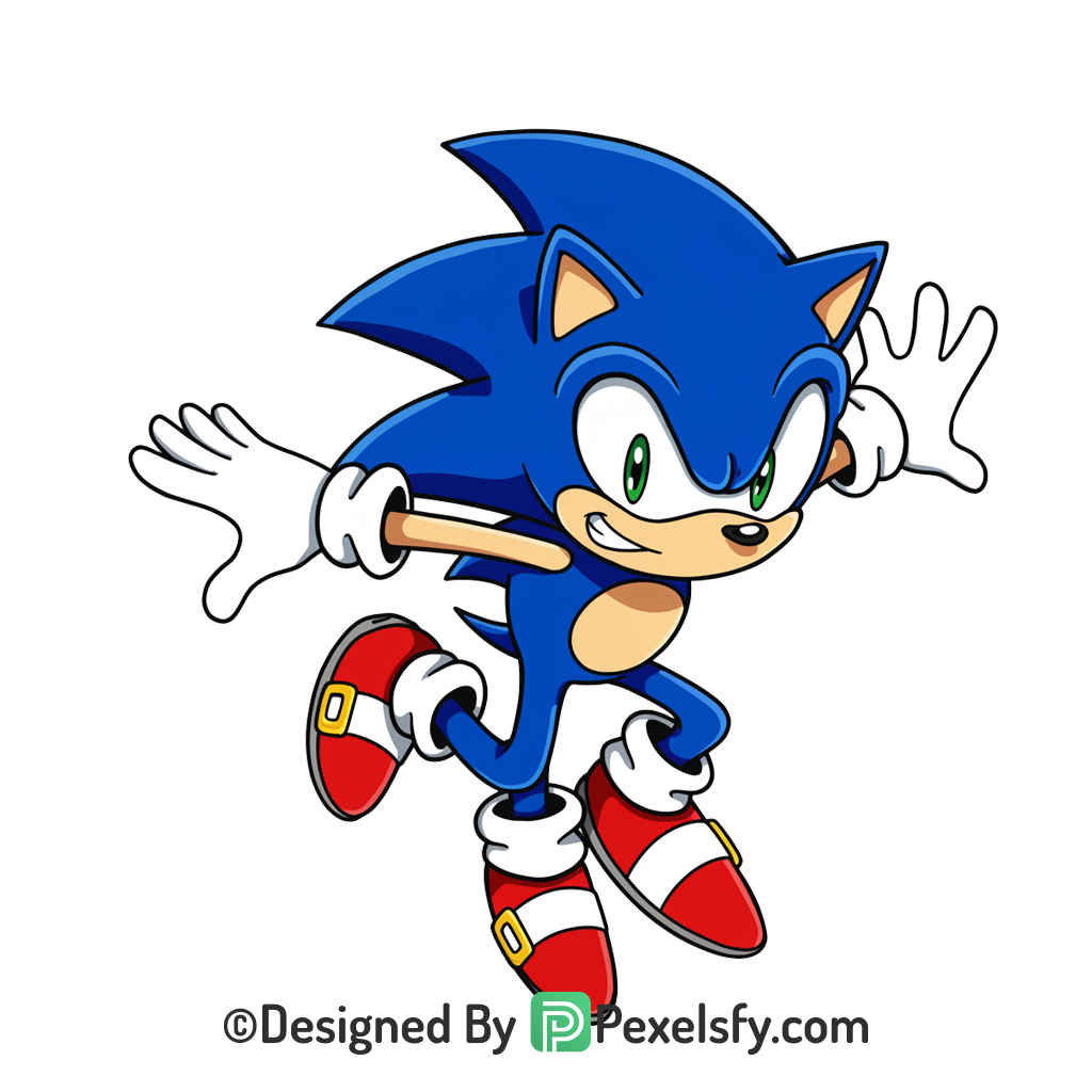 Character of Sonic PNG Transparent Background, sonic