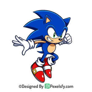 Flying Sonic Style Sonic PNG Transparent Background,