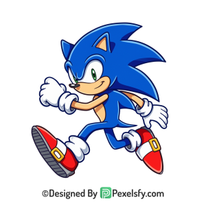 New Sonic Look Sonic PNG Transparent Background,
