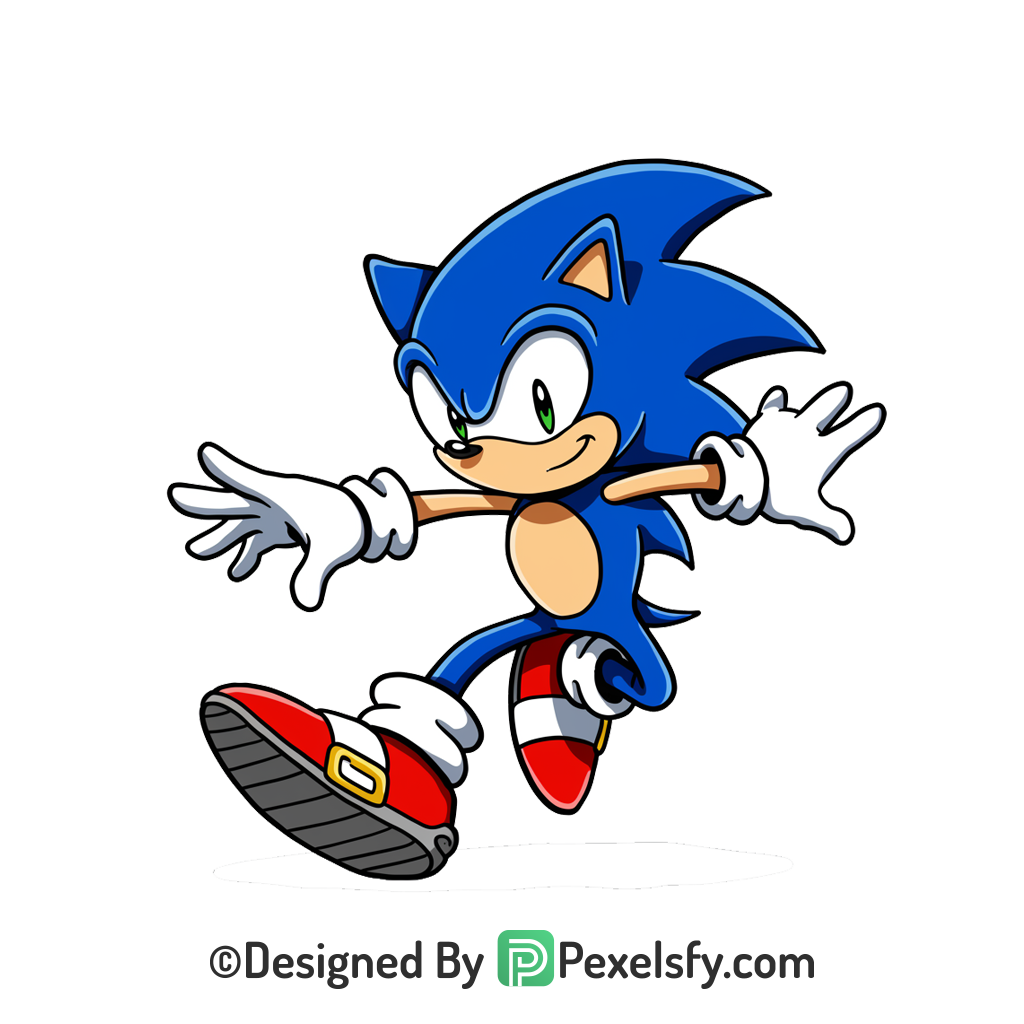 Gaming Sonic Art Sonic PNG Transparent Background,