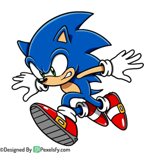 Hero Sonic Design Sonic PNG Transparent Background,