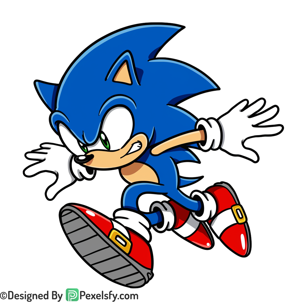 Hero Sonic Design Sonic PNG Transparent Background,