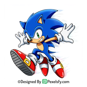 Super Fast Sonic Sonic PNG Transparent Background,