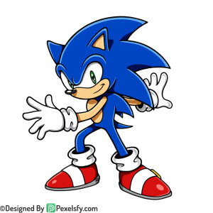 Super Sonic PNG Transparent Background, sonic clipart,