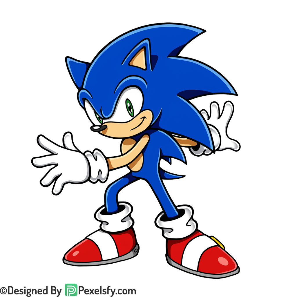 Super Sonic PNG Transparent Background, sonic clipart,