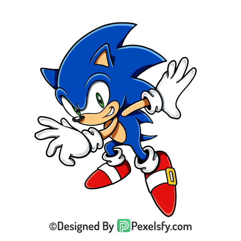 Super Sonic PNG Transparent Background, sonic clipart,
