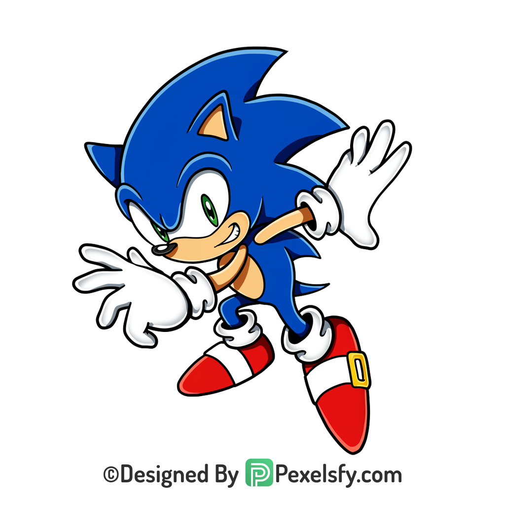 Super Sonic PNG Transparent Background, sonic clipart,