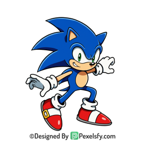blue Sonic Artwork Sonic PNG Transparent Background,