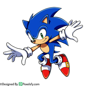 Blue Sonic PNG Transparent Background, sonic clipart,