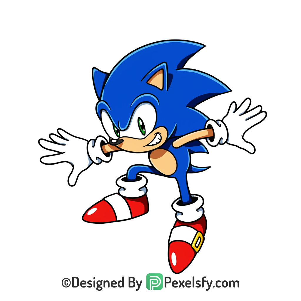 Ultimate Style Sonic PNG Transparent Background, sonic
