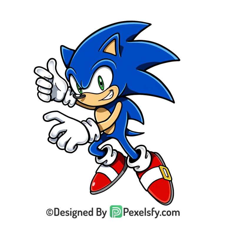 blue look Sonic PNG Transparent Background, sonic