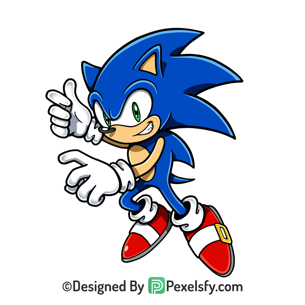 blue look Sonic PNG Transparent Background, sonic