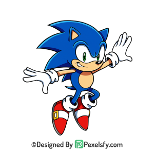 Popular Sonic PNG Design Transparent Background, sonic