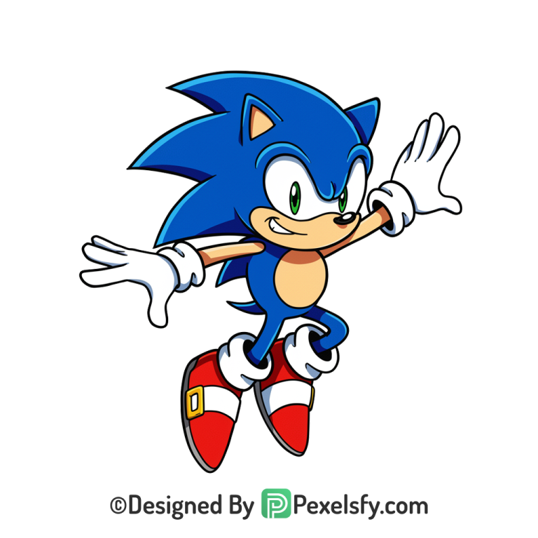 Popular Sonic PNG Design Transparent Background, sonic