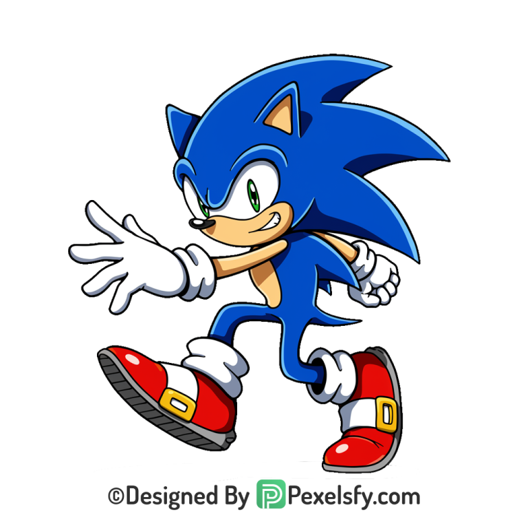 Blue Artwork Sonic PNG Transparent Background, sonic