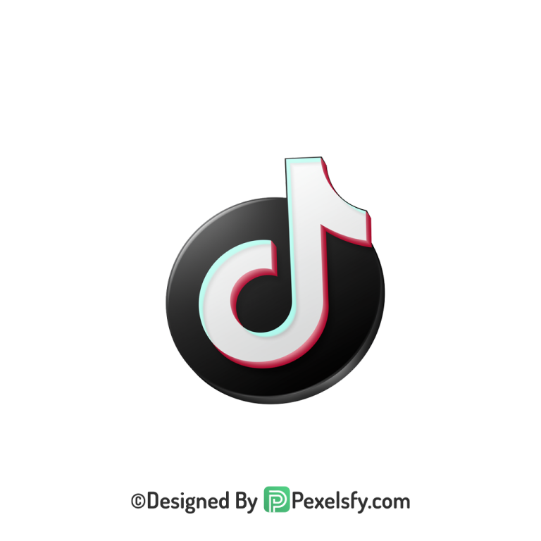 TikTok Logo PNG Transparent Vector Design, social