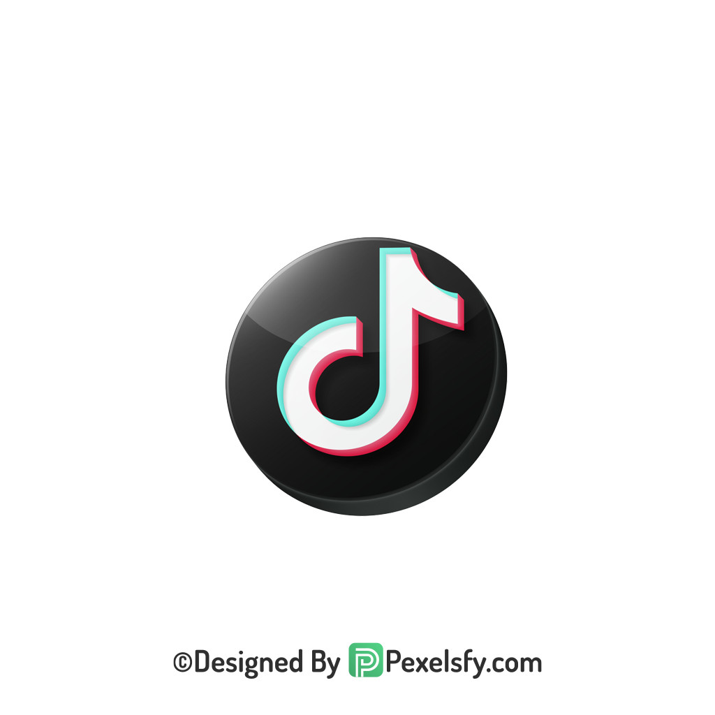TikTok Logo PNG Transparent Quick Export, social