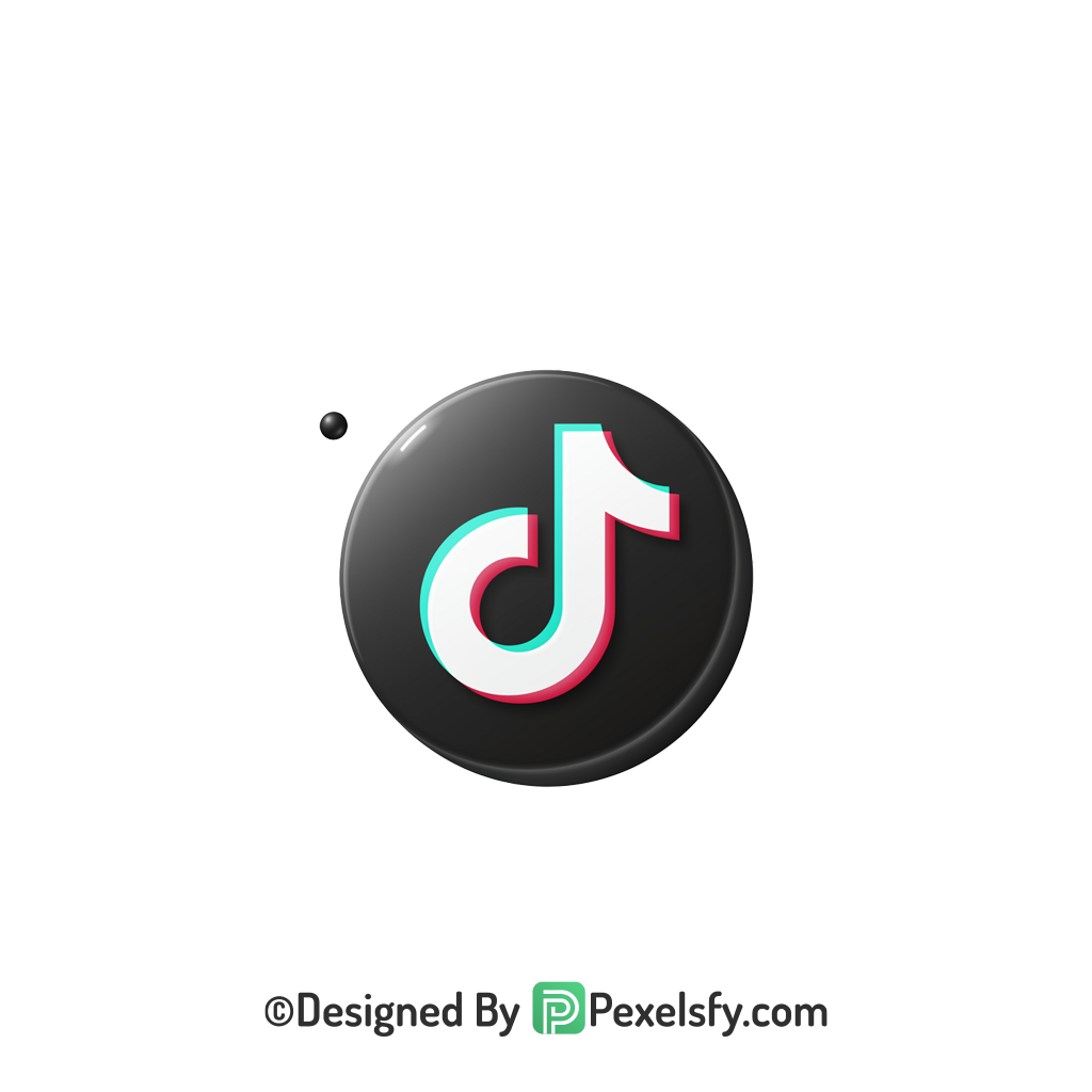 TikTok Logo PNG Transparent Sharp Design, social