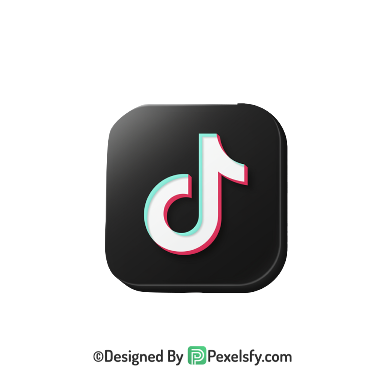 TikTok Logo PNG Transparent Simple Design, social