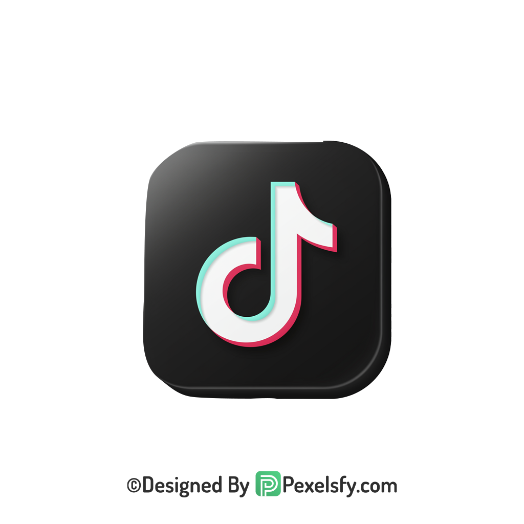 TikTok Logo PNG Transparent Simple Design, social