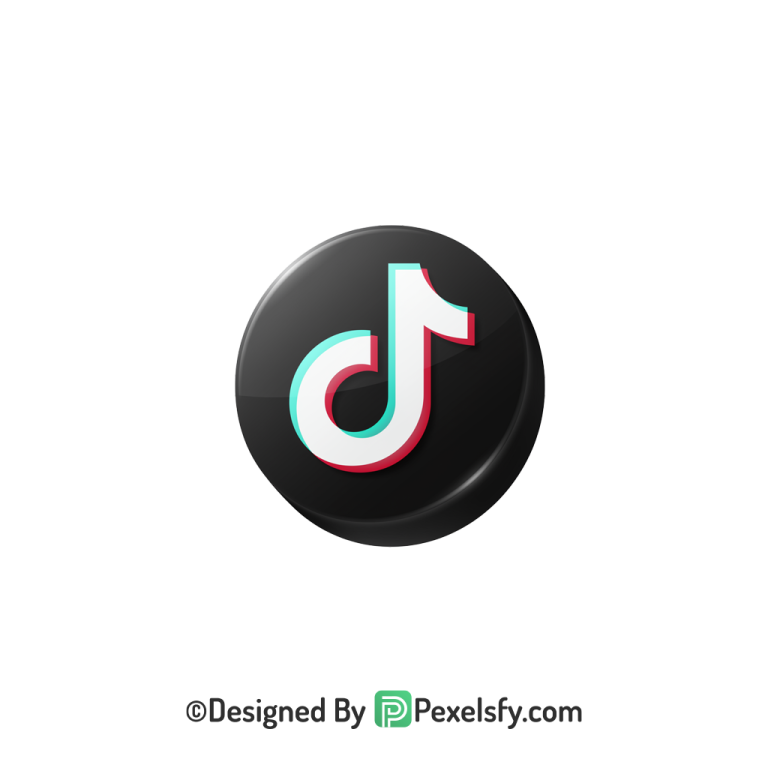 TikTok Logo PNG Transparent Light Background, social