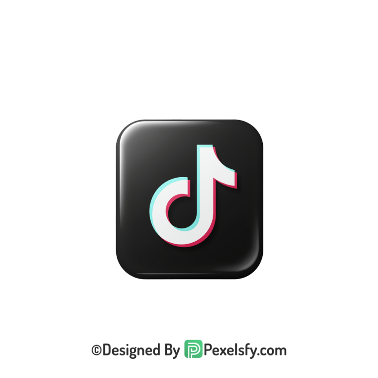 TikTok Logo PNG Transparent Flat Vector, social