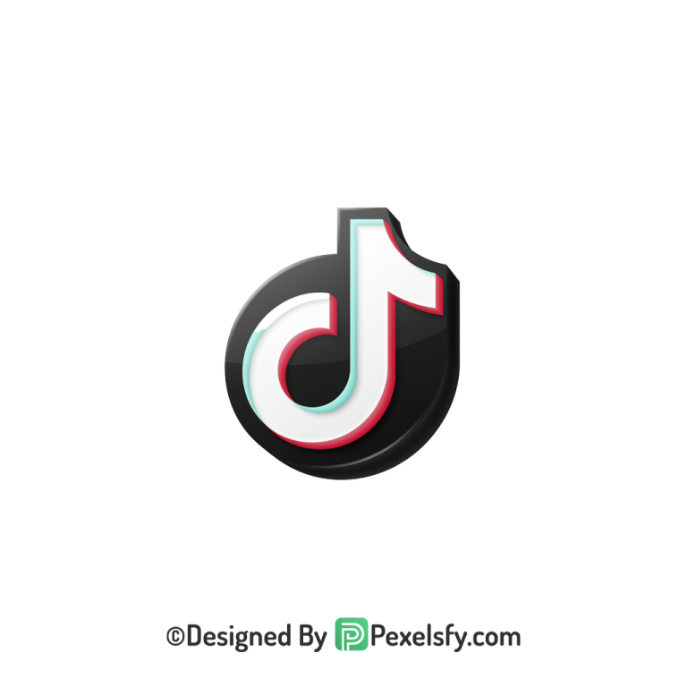 TikTok Logo PNG Transparent Pastel Style, social