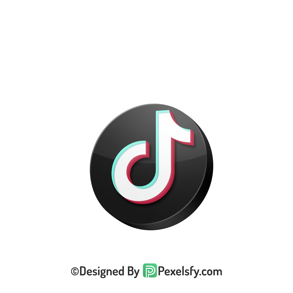 TikTok Logo PNG Transparent Simple Vector, social