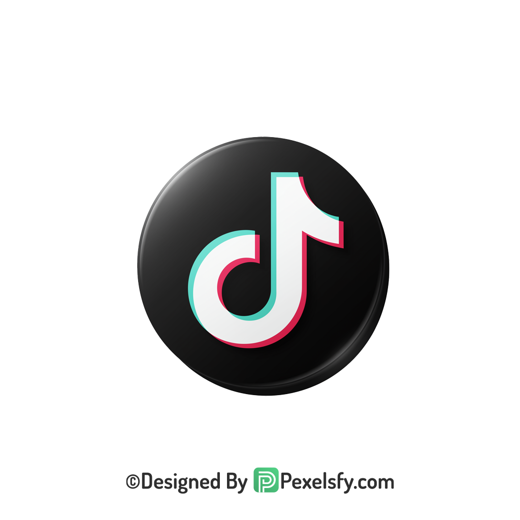 TikTok Logo PNG Transparent Poster Clipart, social