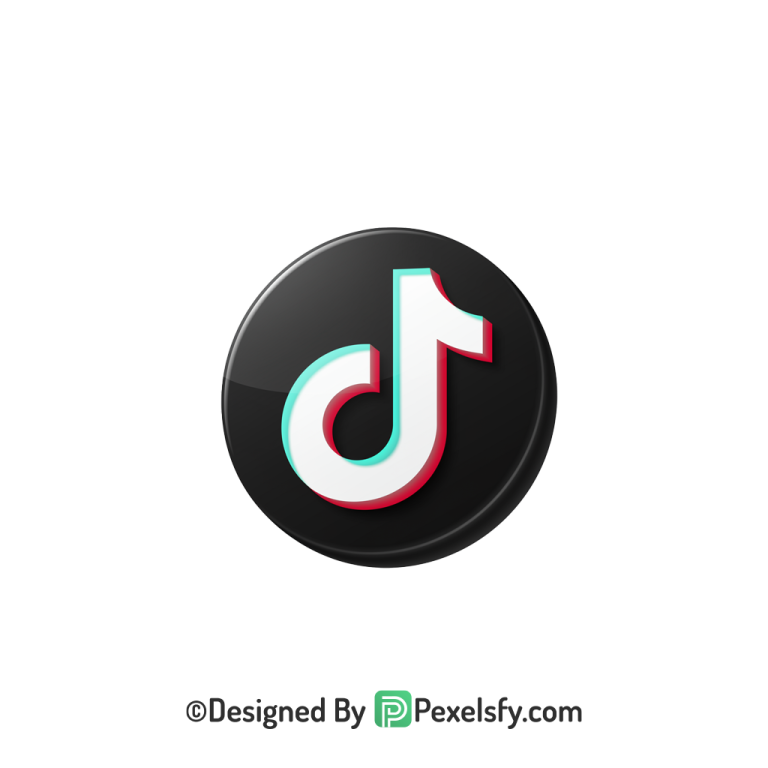 TikTok Logo PNG Transparent Decorative Icon, social