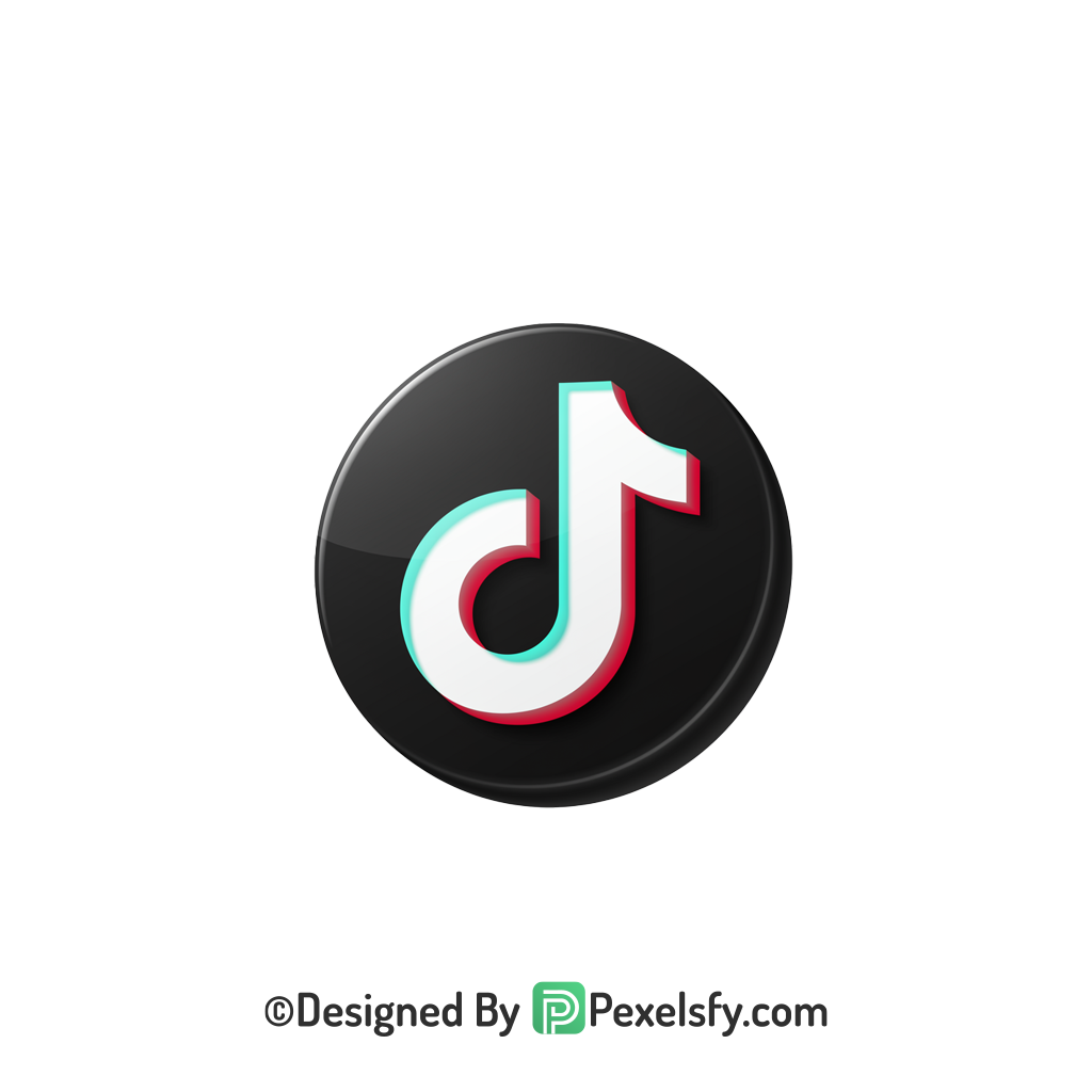 TikTok Logo PNG Transparent Decorative Icon, social