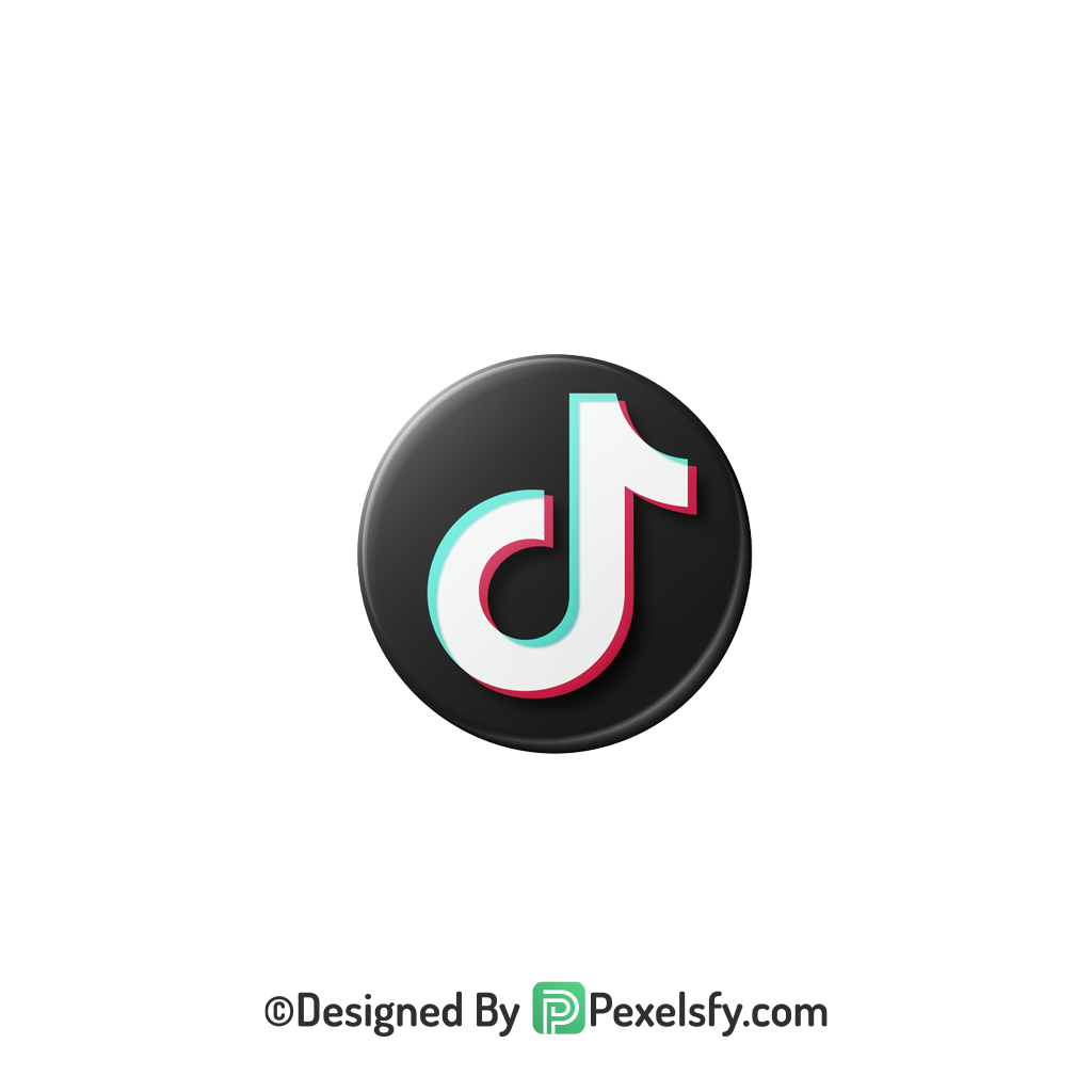 TikTok Logo PNG Transparent Cute Design, social