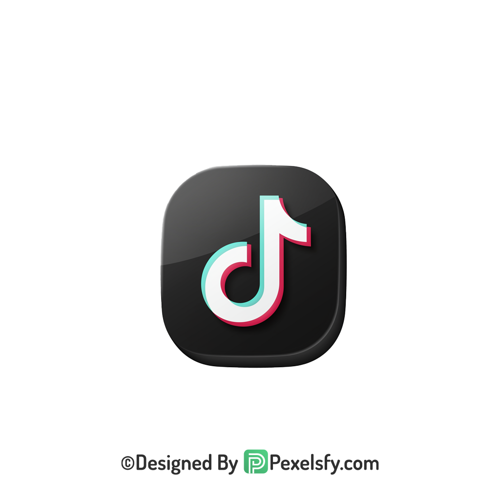 TikTok Logo PNG Transparent Fancy Clipart, social