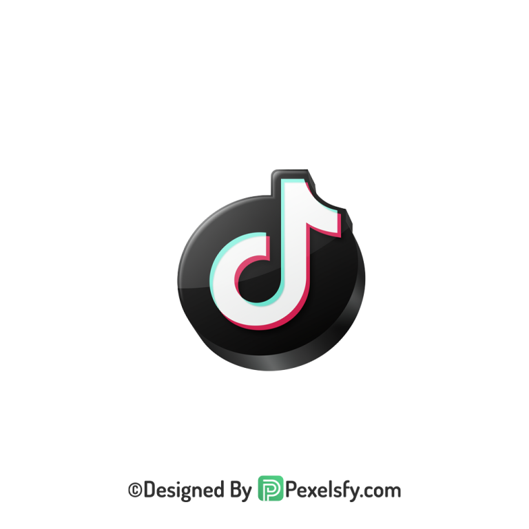 TikTok Logo PNG Transparent Digital Artwork, social