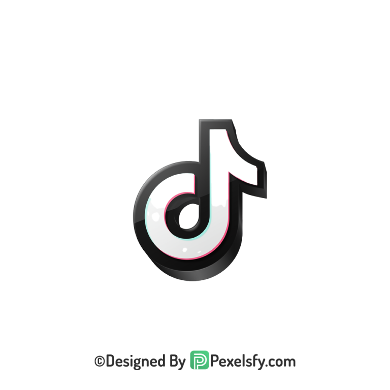 TikTok Logo PNG Transparent Light File, social