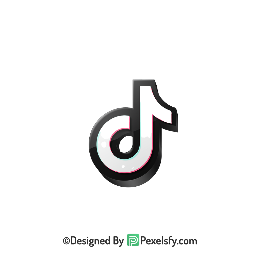 TikTok Logo PNG Transparent Light File, social