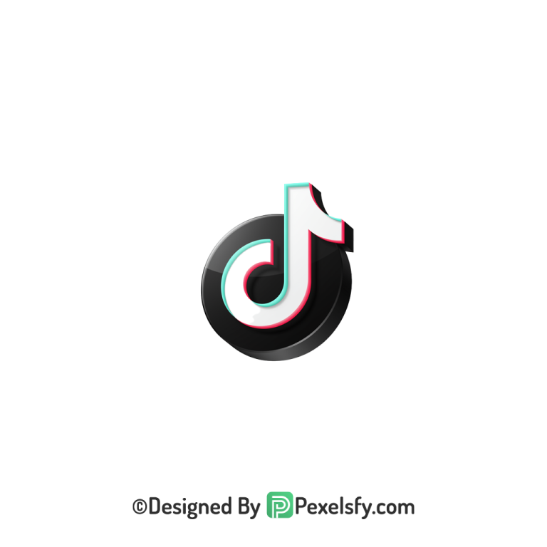 TikTok Logo PNG Transparent Bright Clipart, social