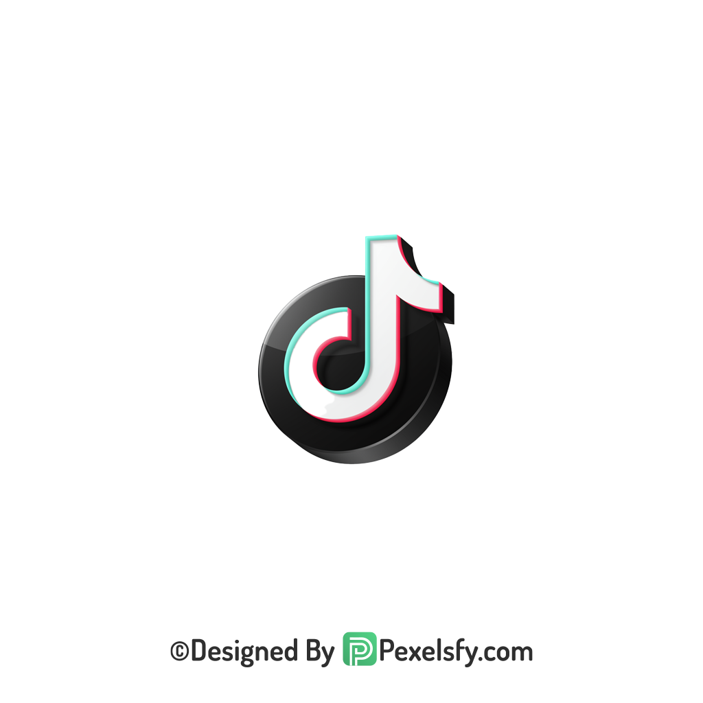 TikTok Logo PNG Transparent Bright Clipart, social