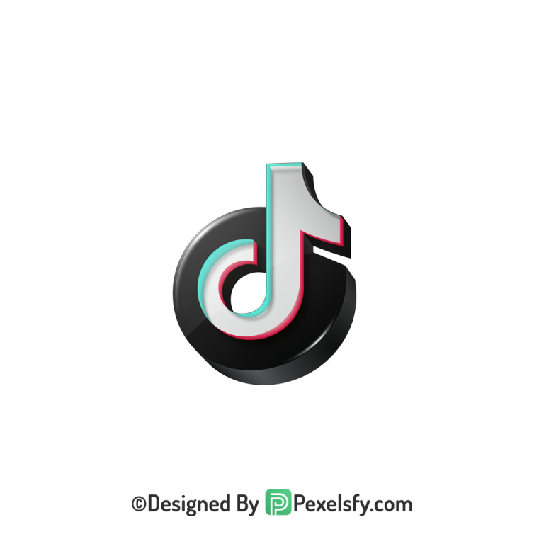TikTok Logo PNG Transparent Clean Artwork, social