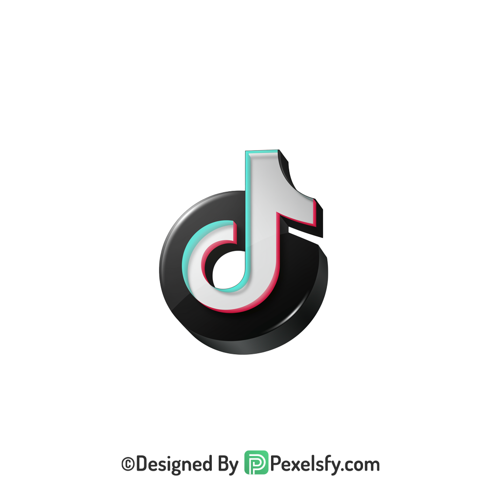 TikTok Logo PNG Transparent Clean Artwork, social