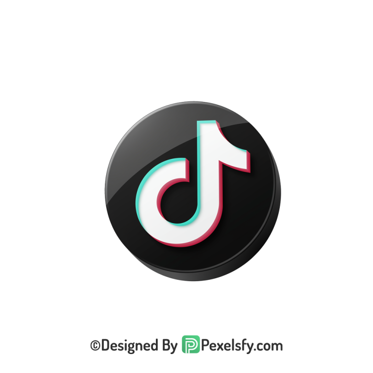 TikTok Logo PNG Transparent Icon Image, social