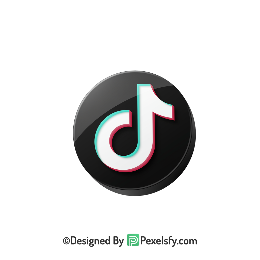 TikTok Logo PNG Transparent Icon Image, social