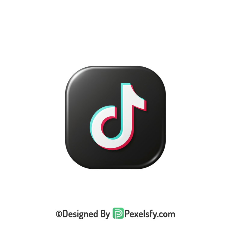 TikTok Logo PNG Transparent Trendy Design, social