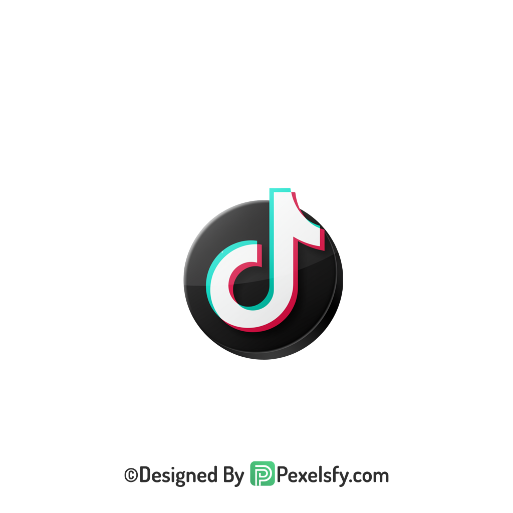 TikTok Logo PNG Transparent Bright Clipart, social