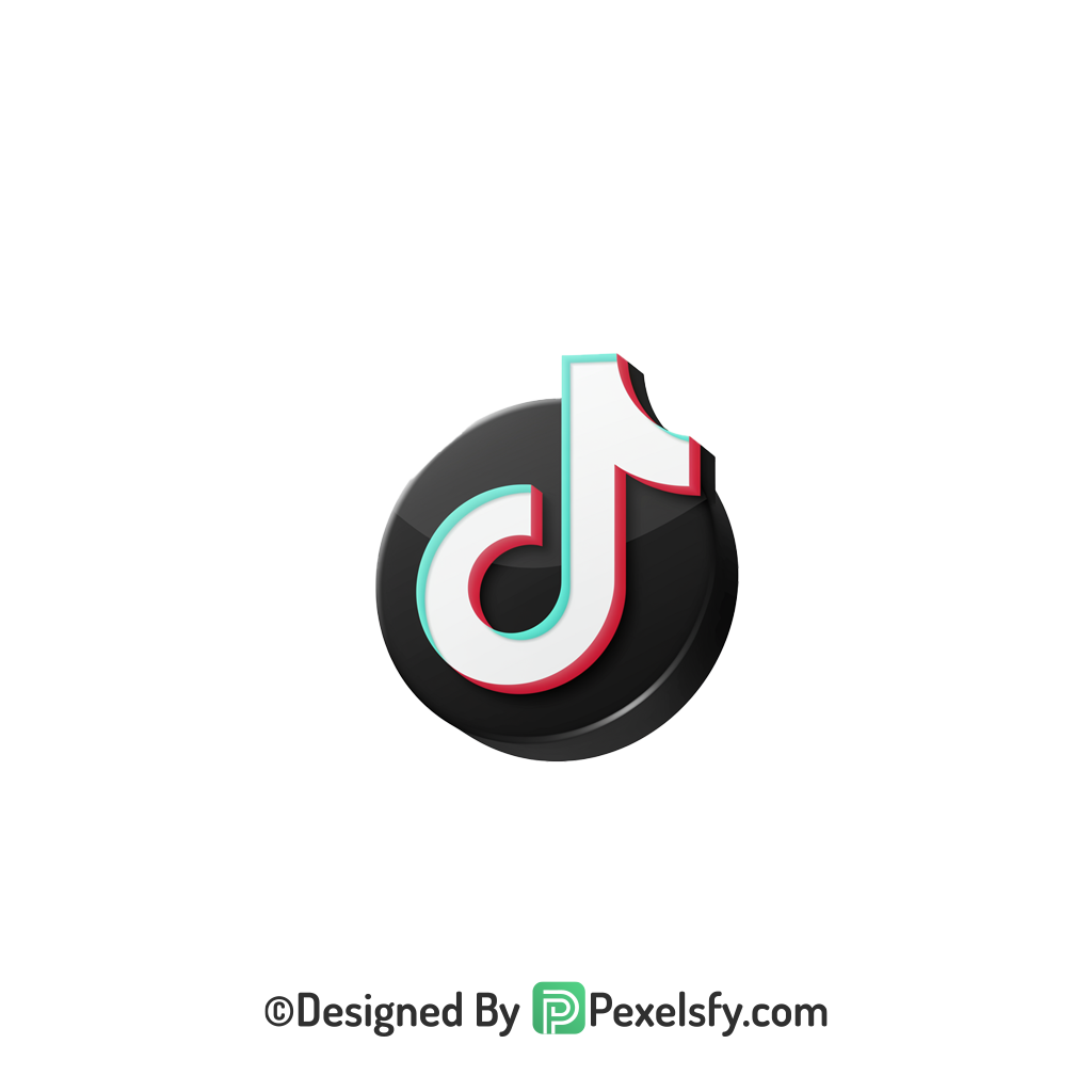 TikTok Logo PNG Transparent Modern Art, social
